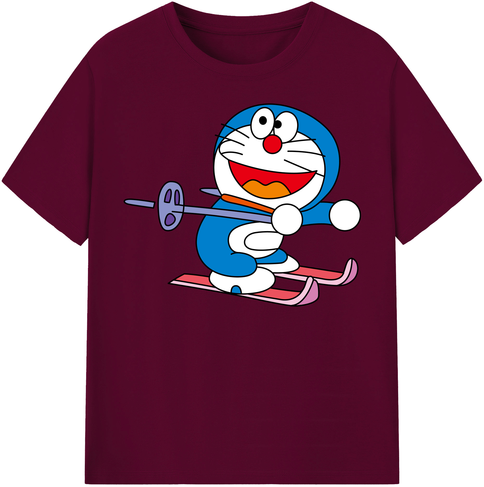 （画像用） ドラえもん Doraemon レディースカジュアルプリントTシャツ（綿100％）